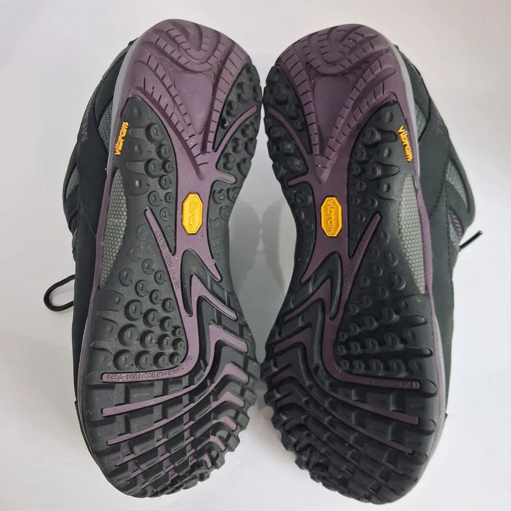 Merrell Women's Black and Purple Athletic Hiking Shoes